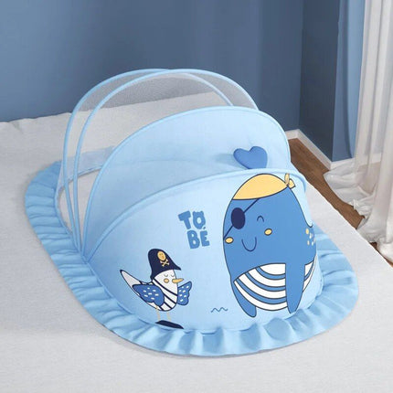 Foldable Baby Mosquito Net Canopy: Cartoon-Designed Protection for Infants - Wnkrs