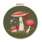 With Hoop / Green, Three Mushrooms