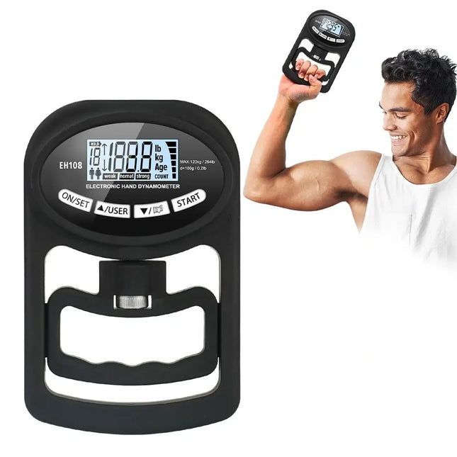 Entrenador de fuerza de agarre digital con pantalla LCD USB