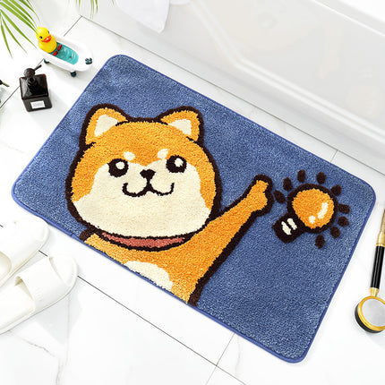 Tapis de salle de bain antidérapant à motif de dessin animé charmant