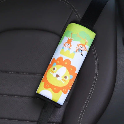 Kid's Comfort Car Seatbelt Protector with Cartoon Design - Wnkrs