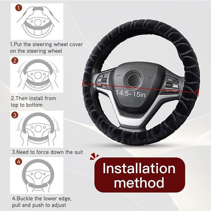 Soft Winter Warm Plush Car Steering Wheel Cover - Wnkrs