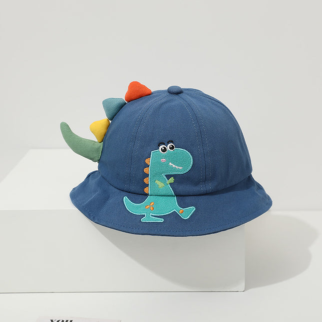 Lindo gorro de pescador con forma de dinosaurio de dibujos animados para bebé