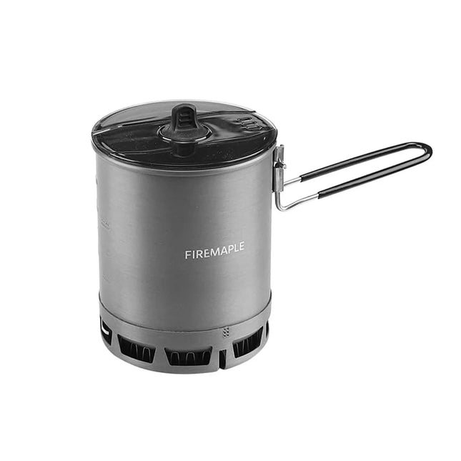 Casserole de camping ultralégère et à haute efficacité de 600 ml avec échangeur de chaleur