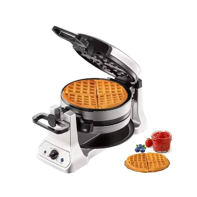 Máquina para hacer waffles giratoria de 2 capas