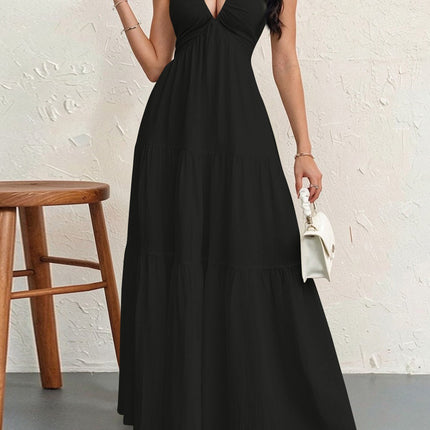 Womens Backless Halterneck Dress