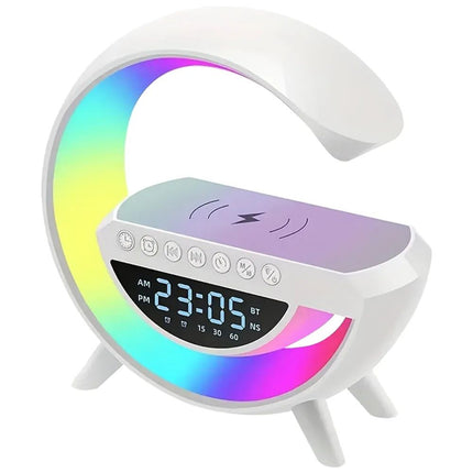 3-in-1 Wireless Charger Stand with Bluetooth Speaker and RGB Night Light - Wnkrs