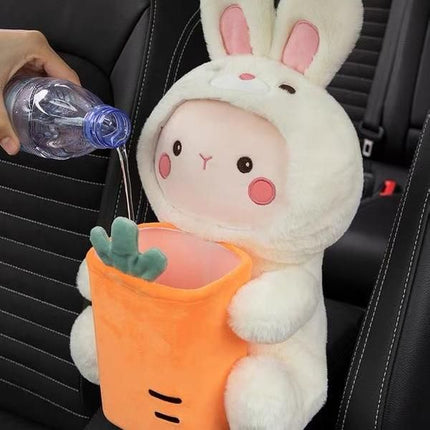 Plush Cartoon Car Tissue Holder & Armrest Organizer - Wnkrs