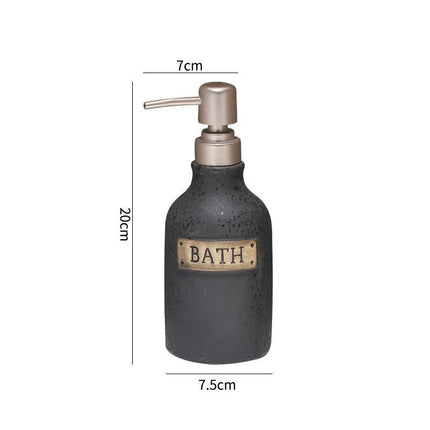 400ml Vintage Ceramic Soap Dispenser Bottle for Bathroom and Kitchen