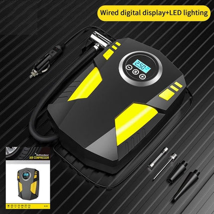 12V Portable Digital Car Tire Inflator with LED Illumination - Wnkrs