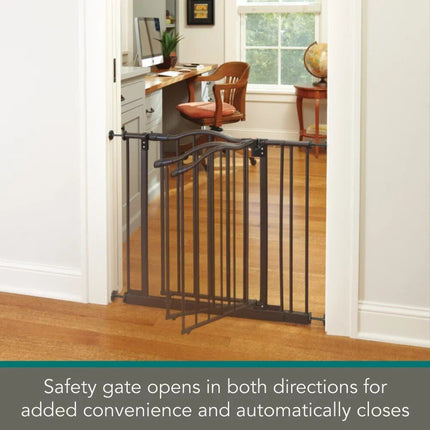 Elegant Matte Bronze Arch Pressure Mount Pet Gate - Wnkrs