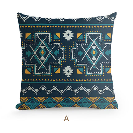 Bohemian Homestay Ethnic Style Pillow Living Room Sofa Cushion Office Pillow Car Backrest Pillow Case - Wnkrs