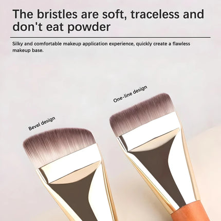 Ultra Thin Flat Foundation Brush for Seamless Makeup Application