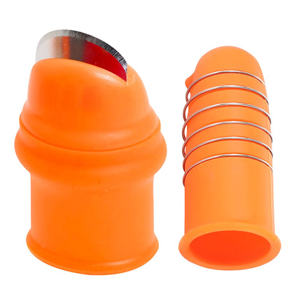 Protector de dedos de silicona para cuchillos de pulgar para cosechar y hacer jardinería