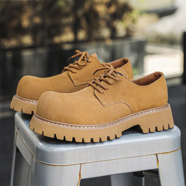 Mocasines de vestir de piel de ante de vaca de lujo para hombre