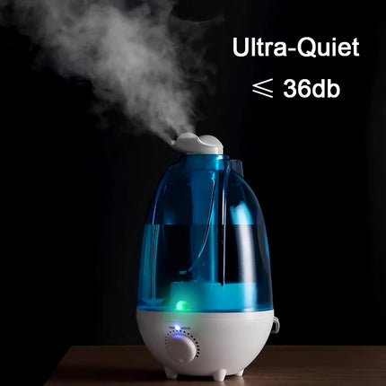 Humidificador de aire doméstico de 4000 ml con boquillas dobles