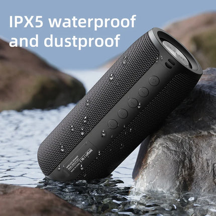 Potente altavoz Bluetooth resistente al agua con subwoofer inalámbrico