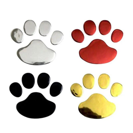 3D Paw Print Car Stickers - Adhesive Animal Footprint Decals - Wnkrs