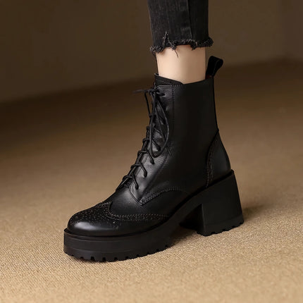 Bottes de chevalier à la mode pour femmes automne hiver avec fermeture éclair latérale et talon épais