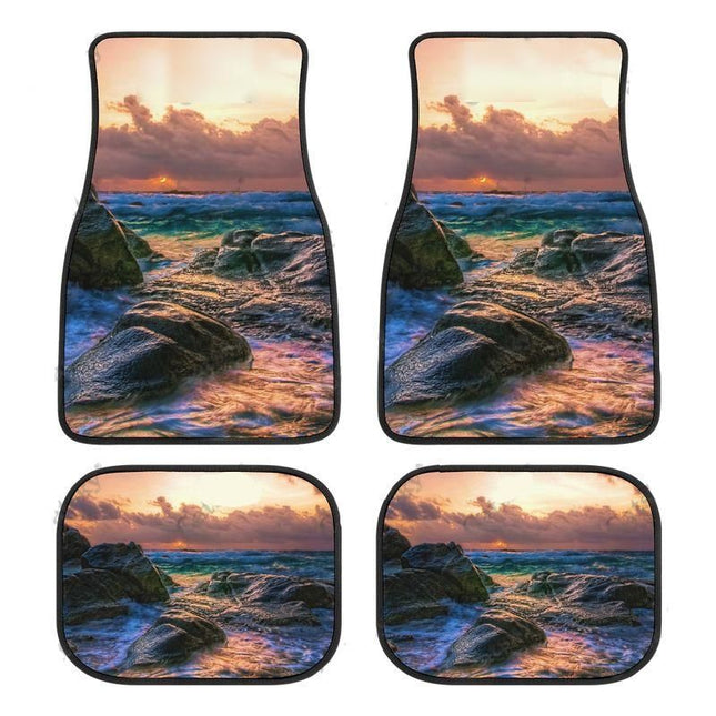 Nature Sunset Summer Car Floor Mats Carpet Non-Slip - Wnkrs