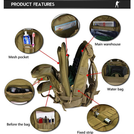 30L Waterproof Tactical Backpack - Wnkrs