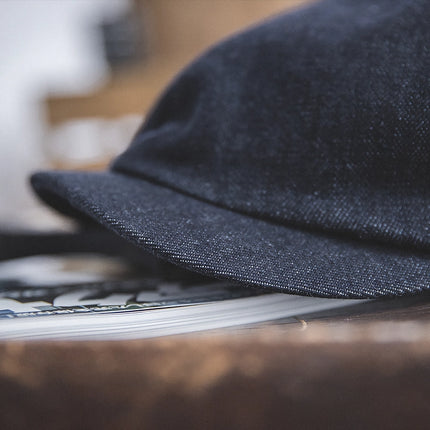 Casquette Gavroche en Denim Vintage