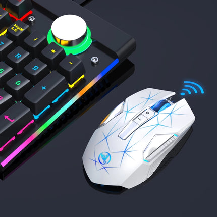 Wireless 87-Key Gaming Keyboard and Mouse Combo