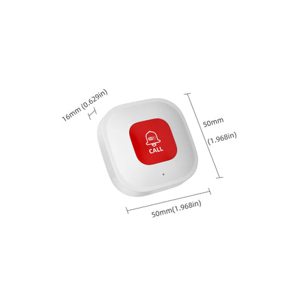 WiFi Emergency Call Button Smart SOS Caregiver Pager with Mobile App Control