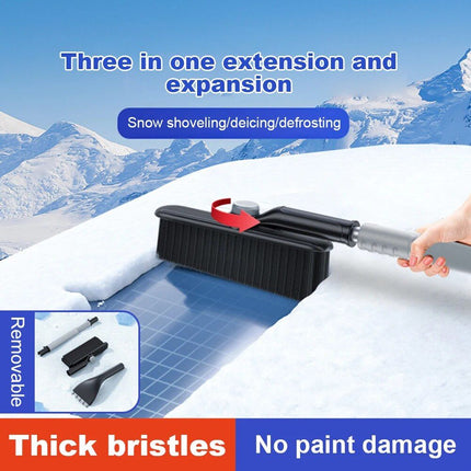 Telescopic 2-in-1 Snow Shovel & Squeegee for Car Glass Cleaning - Wnkrs