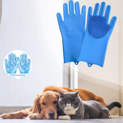 Gants en silicone pour le toilettage et le nettoyage des animaux