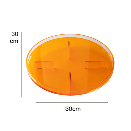 Plateau rond en acrylique nordique élégant