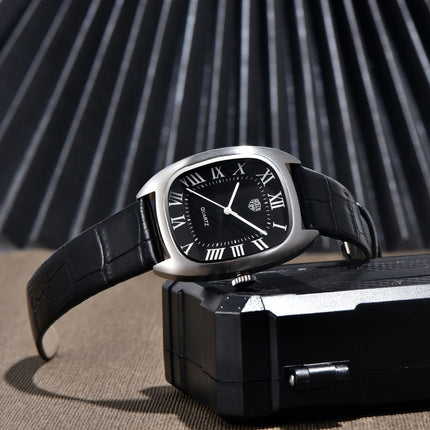 Montre à quartz de luxe pour homme Rollstime avec trotteuse mécanique