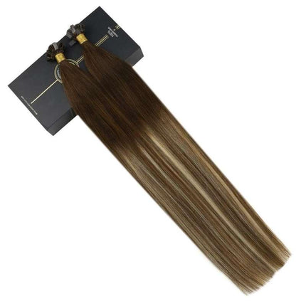 Extensiones de cabello humano con punta plana