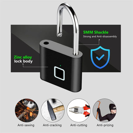 Smart Keyless Fingerprint Padlock