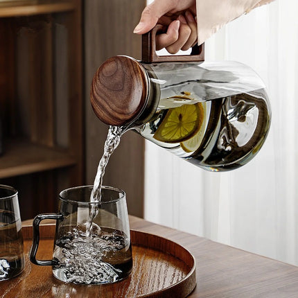 Ensemble de tasses en verre créatives résistantes à la chaleur avec bouilloire