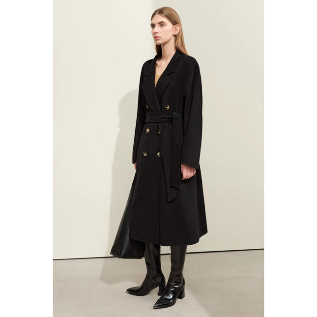 Manteau d'automne en laine élégant pour femme