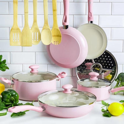 Diamond Infused Ceramic Nonstick Cookware Set - Wnkrs