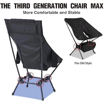 Adjustable High-Back Oversize Camping Chair - Wnkrs