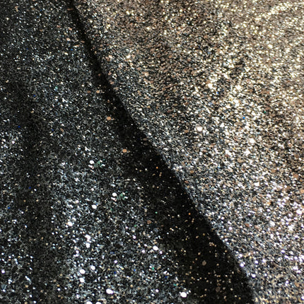 Bright And Full Version Of Black Gold Black Silver Hot Sequined Fabric - Wnkrs