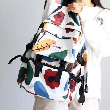 Stylish Geometric Waterproof Backpack for Women - Wnkrs