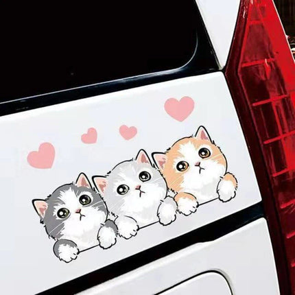 Cute Cartoon Cat Car Stickers - Wnkrs