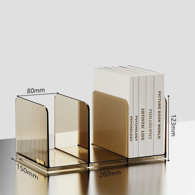 Support de livre transparent pour bureau - Organisateur en acrylique épais