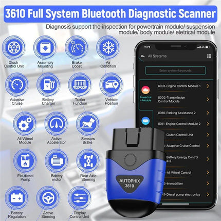 OBD2 Bluetooth Full System Diagnostic Scanner for VW, Audi, Skoda, Seat - Wnkrs