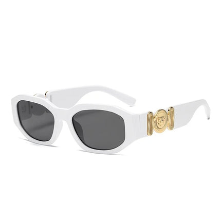 Gafas de sol rectangulares elegantes con protección UV400: gafas de sol unisex de estilo vintage para viajes