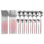 24pcs Silver pink B