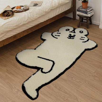 Alfombra antideslizante moderna de lujo para sala de estar y dormitorio