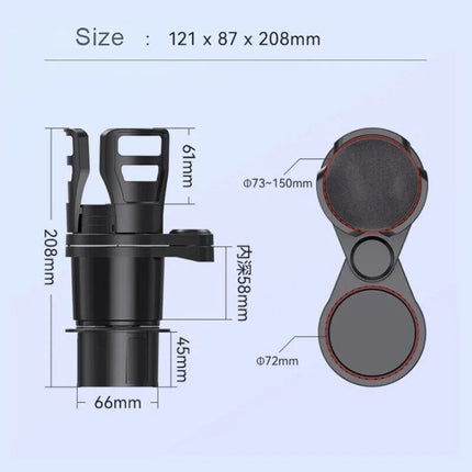4-in-1 Rotatable Car Cup Holder Expander - Wnkrs