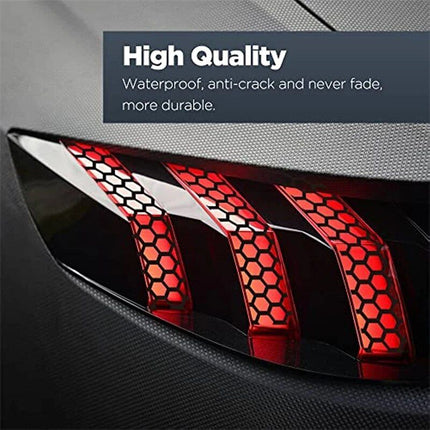 Universal Honeycomb Tail Light Vinyl Decals - Wnkrs