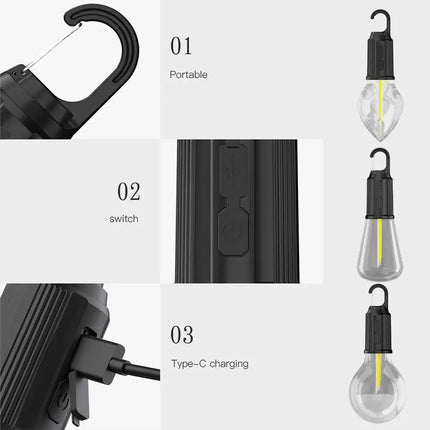 Luz LED para acampar a prueba de agua