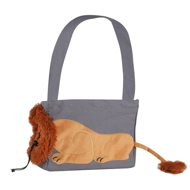 Sac de transport pour chat et chien en forme de lion